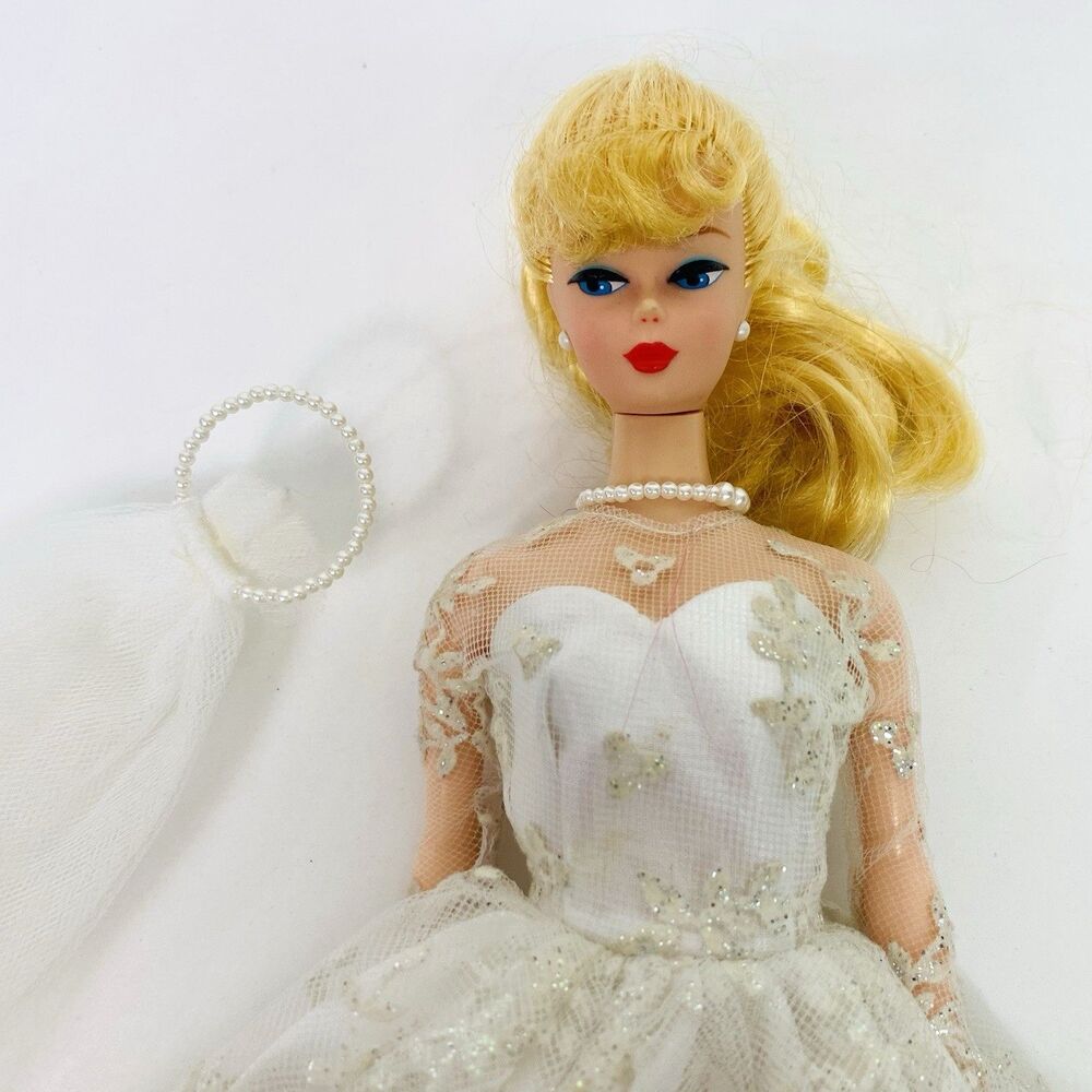 Barbie Bride Doll Blonde Reproduction of 1958 Wedding Day Fashion Doll 1993